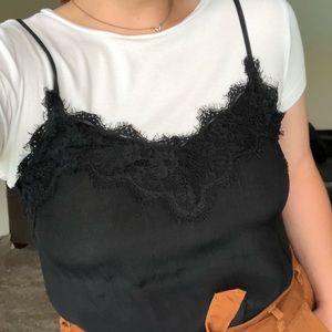 Abercrombie&Fitch silk lace tank